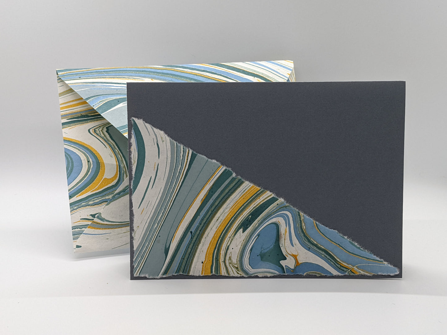 Blue Yellow Marble #2