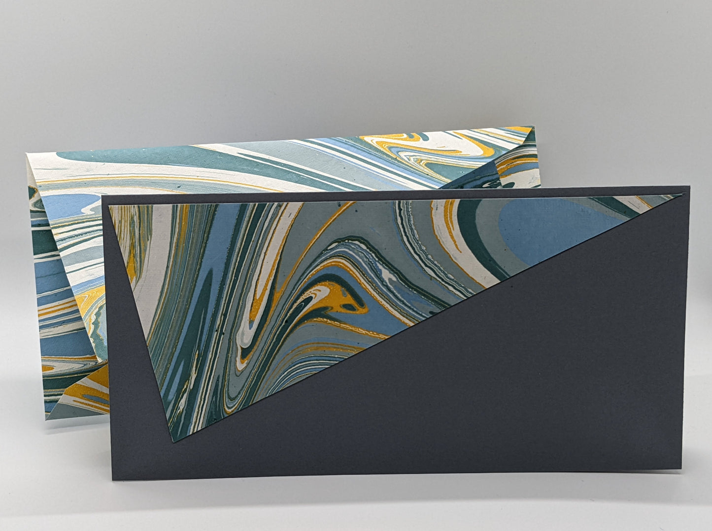 Blue Yellow Marble #4